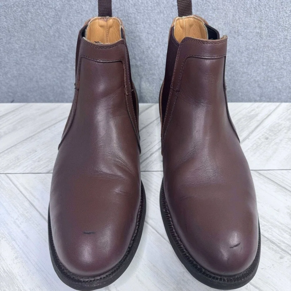 PROXON Mens‎ Sz 8.5 Safety Equipment Steel Toe Chelsea Boot Wallace Brown